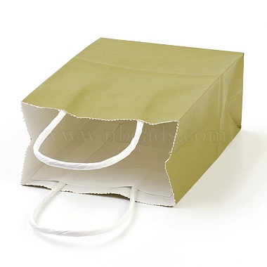 Pure Color Kraft Paper Bags(AJEW-G020-D-06)-4