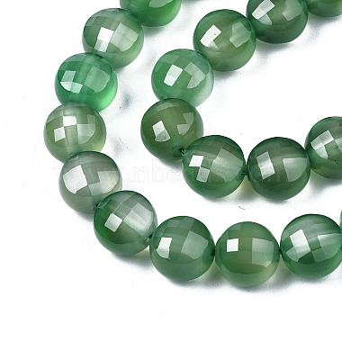 vert naturel onyx agate perles brins(X-G-N326-100A-09)-4