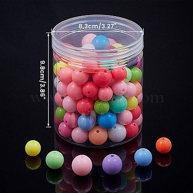 Opaque Acrylic Beads(SACR-NB0001-09)-7