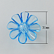 Одежды фурнитуры прозрачного акрила кнопки цветок шитье хвостовиком(TACR-R18-M)-2