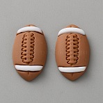 Sport Opaque Resin Cabochons, Rugby, 22.5x13x5mm(CRES-WH0013-32B)