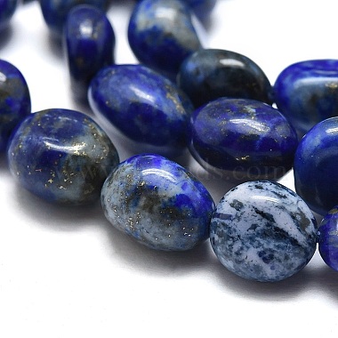 Chapelets de perles en lapis-lazuli naturel(G-O186-B-17)-3
