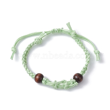 Pale Green Waxed Cotton Cord Bracelets