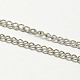 Création de collier de chaîne torsadée vintage en fer pour la conception de montres de poche(CH-R062-P)-3