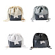 Givenny-EU 8Pcs 4 Colors Blank Non-Woven DIY Craft Drawstring Storage Bags(ABAG-GN0001-10A)-1