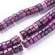 Lepidolita natural / hebras de perlas de piedra de mica púrpura(G-F626-01-C)-1