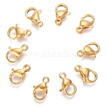 Golden Others Stainless Steel Lobster Claw Clasps(X-STAS-T040-PJ212-9)