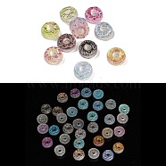 Luminous Transparent Resin Decoden Cabochons, Glow in the Dark, Donut, Mixed Color, 8.5x3.5mm(RESI-K036-12)