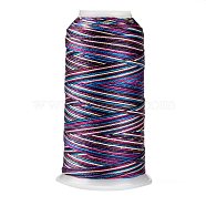 Segment Dyed Round Polyester Sewing Thread, for Hand & Machine Sewing, Tassel Embroidery, Purple, 12-Ply, 0.8mm, about 300m/roll(OCOR-Z001-B-10)