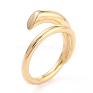 Ion Plating(IP) 304 Stainless Steel Finger Rings, Golden, US Size 7(17.3mm), 2.5~10mm(RJEW-K233-50G-7)