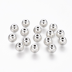 Tibetan Style Alloy Beads, Cadmium Free & Nickel Free & Lead Free, Round, Antique Silver, 6x6x5mm, Hole: 1.5mm(K0PAG042)