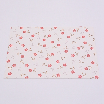 Paper Envelope, Floral Pattern, Rectangle, Light Yellow, 12.5x17.5x0.02cm