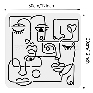 PET Hollow Out Drawing Painting Stencils(DIY-WH0418-0047)-2