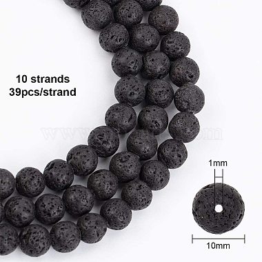 Natural Lava Rock Beads Strands(G-OC0001-38-10mm)-3