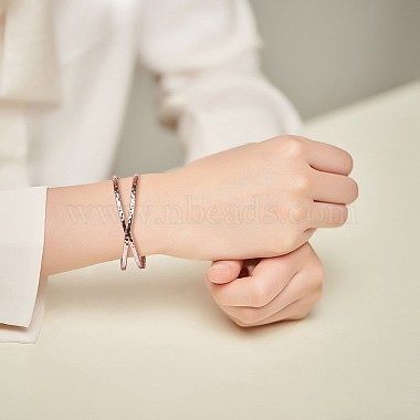 Bracelet manchette en laiton Shegrace(JB396A)-3
