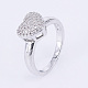 Brass Micro Pave Cubic Zirconia Finger Rings(RJEW-E145-59P)-1
