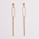 Brass Bar Dangle Stud Earrings(EJEW-JE03339)-1