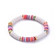 Handmade Polymer Clay Heishi Beads Stretch Bracelets(X-BJEW-JB05091-04)-1