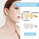 40Pcs 2 Colors 304 Stainless Steel Heart Stud Earring Findings(STAS-BBC0002-37)-2