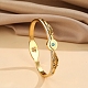 Resin Eye Hinged Bangle with Rhinestone(BJEW-A135-01G)-1