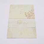 Paper Envelope, Rectangle with Pigeon Pattern, Honeydew, 12.3x17.5x0.06cm, about 10pcs/bag(DIY-WH0183-90F)