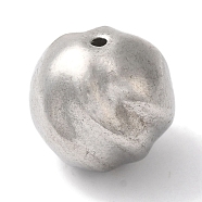 Non-Tarnish 304 Stainless Steel Beads, Round, Stainless Steel Color, 15mm, Hole: 1.5mm(STAS-I305-126P)