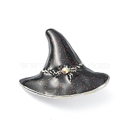 Alloy Glass Rhinestone Brooches, Enamel Pins, for Halloween, Hat, 46x49.5x14mm(JEWB-R017-16)