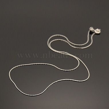 колье-цепочка из стерлингового серебра с родиевым покрытием 925 Coreana(STER-E033-56)-3