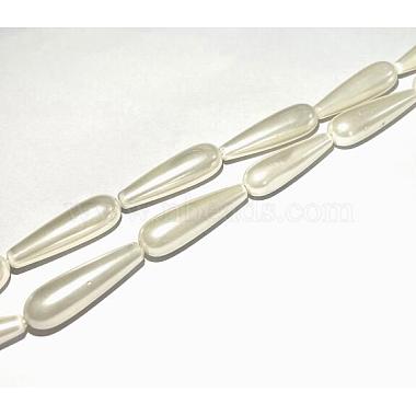 Electroplate Shell Pearl Beads Strands(BSHE-G010-8x30mm-01)-2