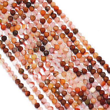 3mm Round Carnelian Beads