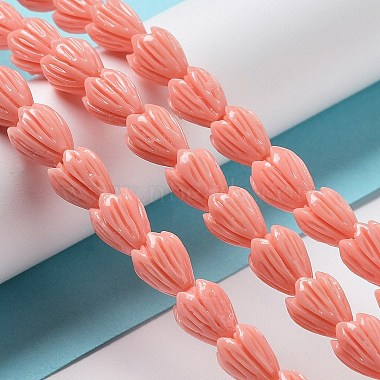 Synthetic Coral Beads Strands(G-Q1007-01C-02)-4