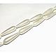 Electroplate Shell Pearl Beads Strands(BSHE-G010-8x30mm-01)-2