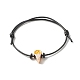 Bracelet cordon réglable perles émail acrylique crème glacée pour adolescente femmes(BJEW-JB07046)-2