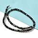 Natural Snowflake Obsidian Beads Strands(G-G085-B37-02)-2