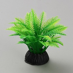 Plastic Artificial Aquarium Plants, for Home Office Fish Tank Aquarium Decorations, Green, 55x60x30mm(DIY-WH0660-05G)