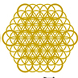 Self Adhesive Brass Stickers, Scrapbooking Stickers, for Epoxy Resin Crafts, Flower of Life Pattern, 36x0.3mm(DIY-WH0164-C08-G)