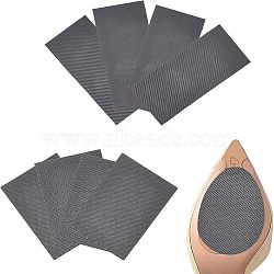 CHGCRAFT 8Pcs 2 Style Shoe Sole Repair, Rubber Sole Replacement, Self-adhesive Anti-Slip Shoe Bottom Pads, Rectangle, Black, 129.5~252x79.5~100x1mm, 4pcs/style(FIND-CA0006-84)