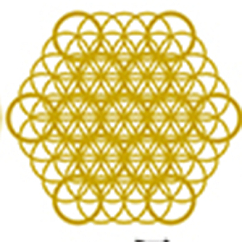 Self Adhesive Brass Stickers, Scrapbooking Stickers, for Epoxy Resin Crafts, Flower of Life Pattern, 36x0.3mm