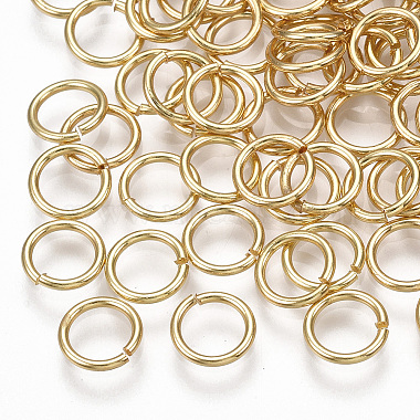 Real 18K Gold Plated Ring Brass Close but Unsoldered Jump Rings