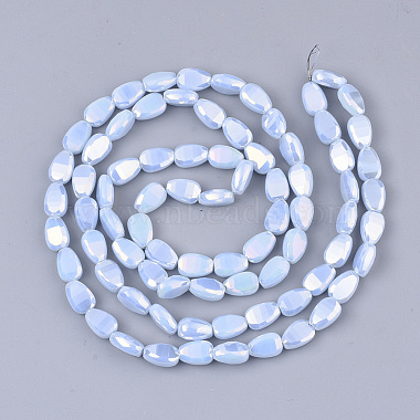 Electroplate Opaque Solid Color Glass Beads Strands(EGLA-T020-02C)-2
