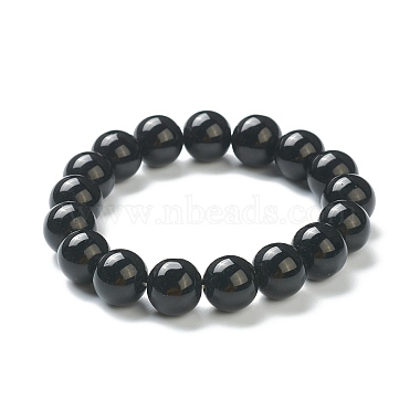 Round Glass Beads Stretch Bracelets for Teen Girl Women(BJEW-A117-E-21)-2
