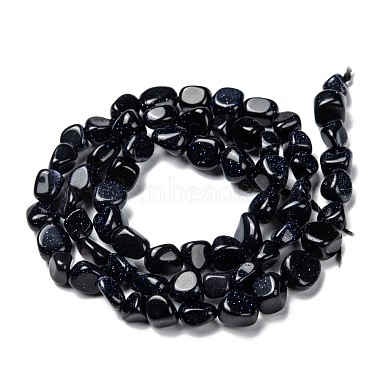 Synthetic Blue Goldstone Beads Strands(G-G018-25)-3