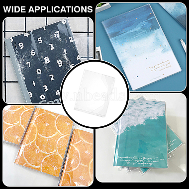 Rectangle A5 PVC Book Covers(OFST-WH0050-012)-5