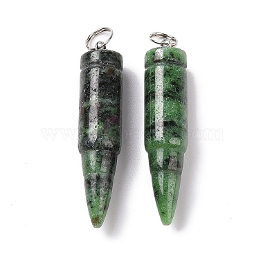 Natural Ruby in Zoisite Pointed Pendants(G-D850-14)-2