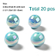 20Pcs UV Plating Rainbow Iridescent Acrylic Beads(PACR-FP0001-06)-5