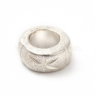Tibetan Style Alloy European Beads, Large Hole Beads, Rondelle, Antique Silver, 10x4.5mm, Hole: 5.6mm, about 367pcs/500g(PALLOY-P293-145AS)