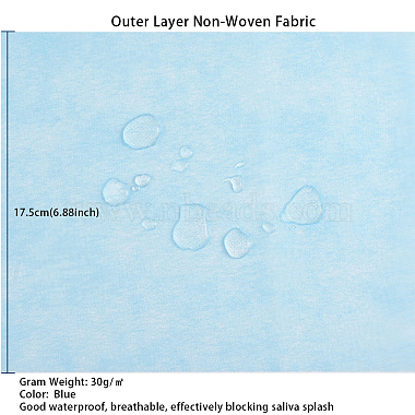 Kit de tissu non tissé 3 couche pour couvre-bouche bricolage(AJEW-WH0105-29B)-6