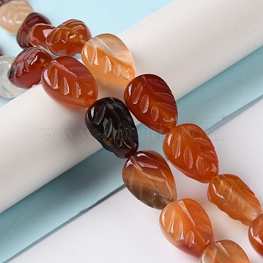 Natural Red Agate Beads Strands(G-M418-A05-01)-2