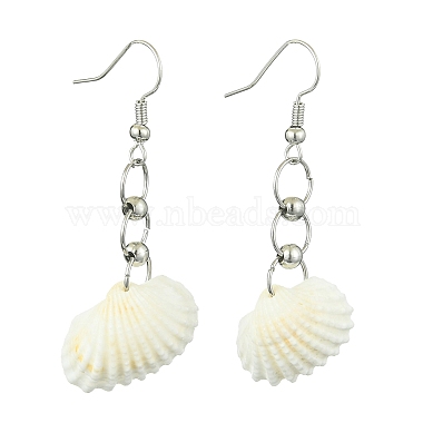 White Shell Shape Shell Earrings