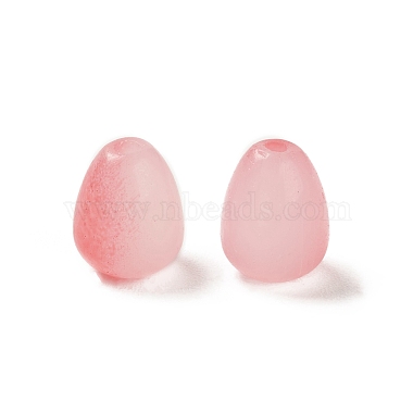 Opaque Spray Painted Glass Beads(GLAA-D006-09)-3